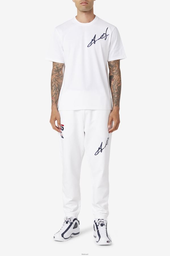 branco FILA camiseta fila branca grant hill cormac HXJFD228