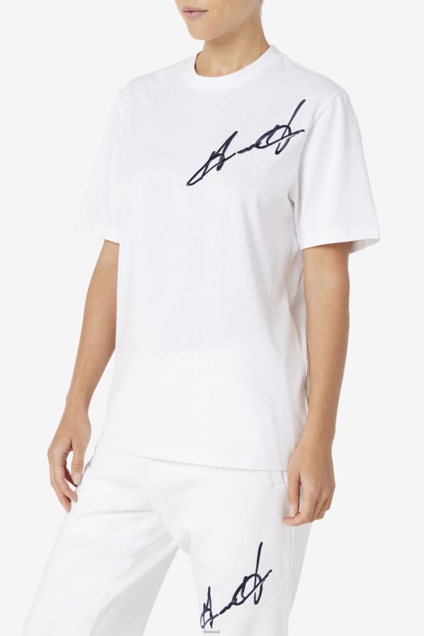 branco FILA camiseta fila branca grant hill cormac HXJFD228