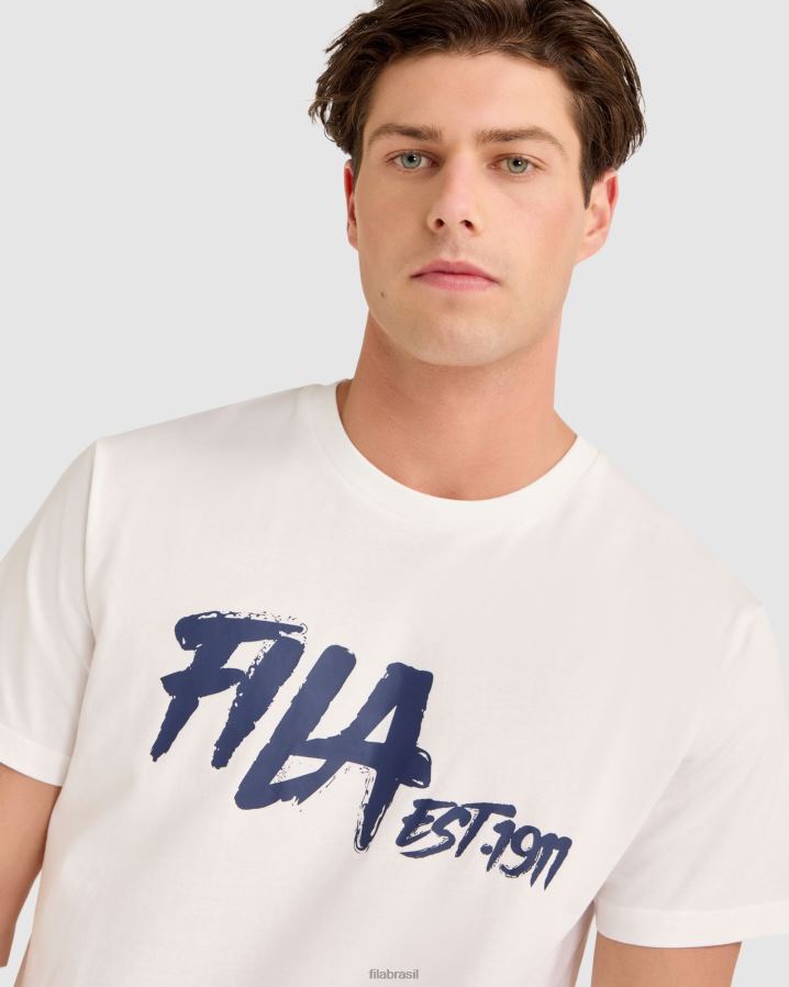 branco FILA camiseta fila branca lewis HXJFD2314