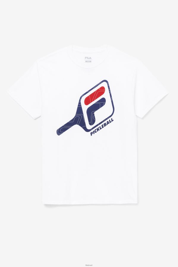 branco FILA camiseta fila branca pickleball paddle HXJFD1114