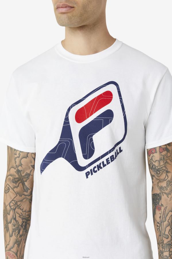 branco FILA camiseta fila branca pickleball paddle HXJFD1114