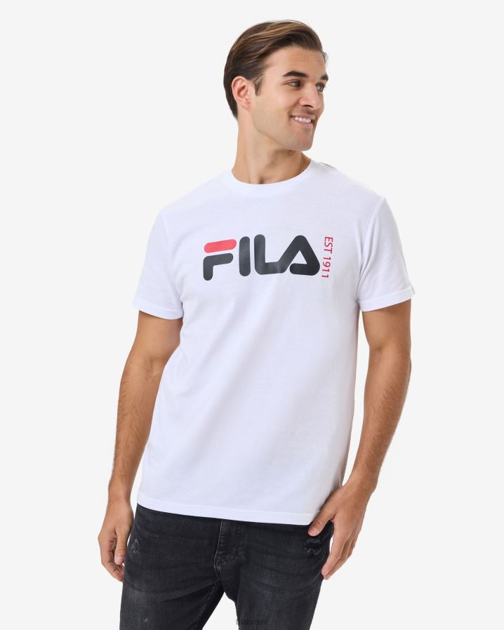 branco FILA camiseta fila branca unissex londrina HXJFD2584