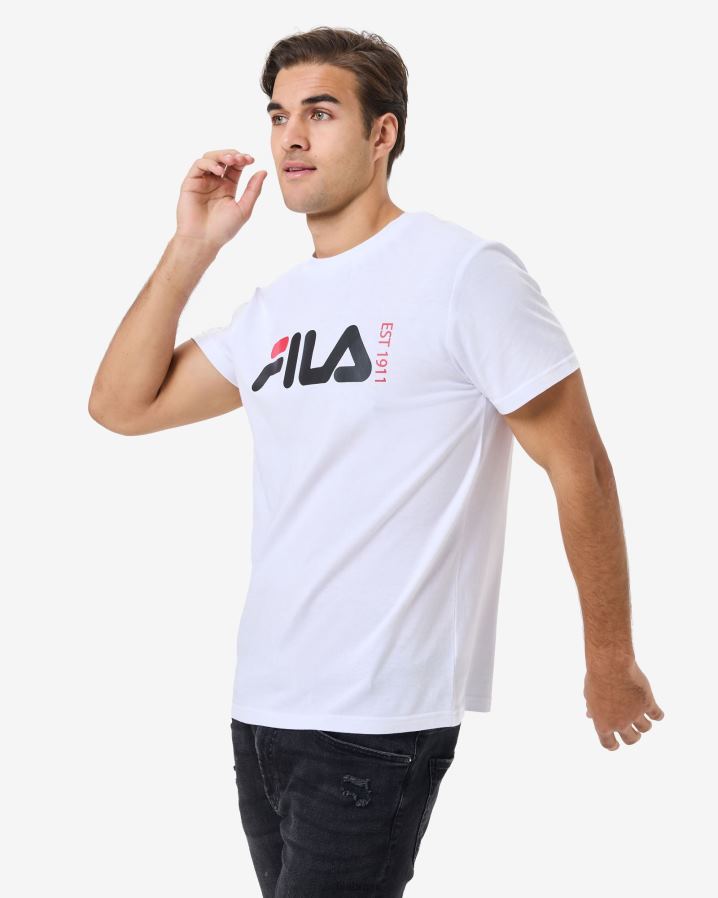 branco FILA camiseta fila branca unissex londrina HXJFD2584