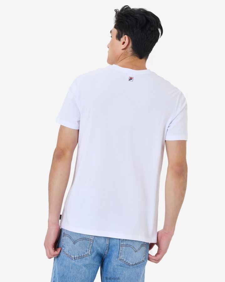 branco FILA camiseta fila gunnar branca HXJFD2575
