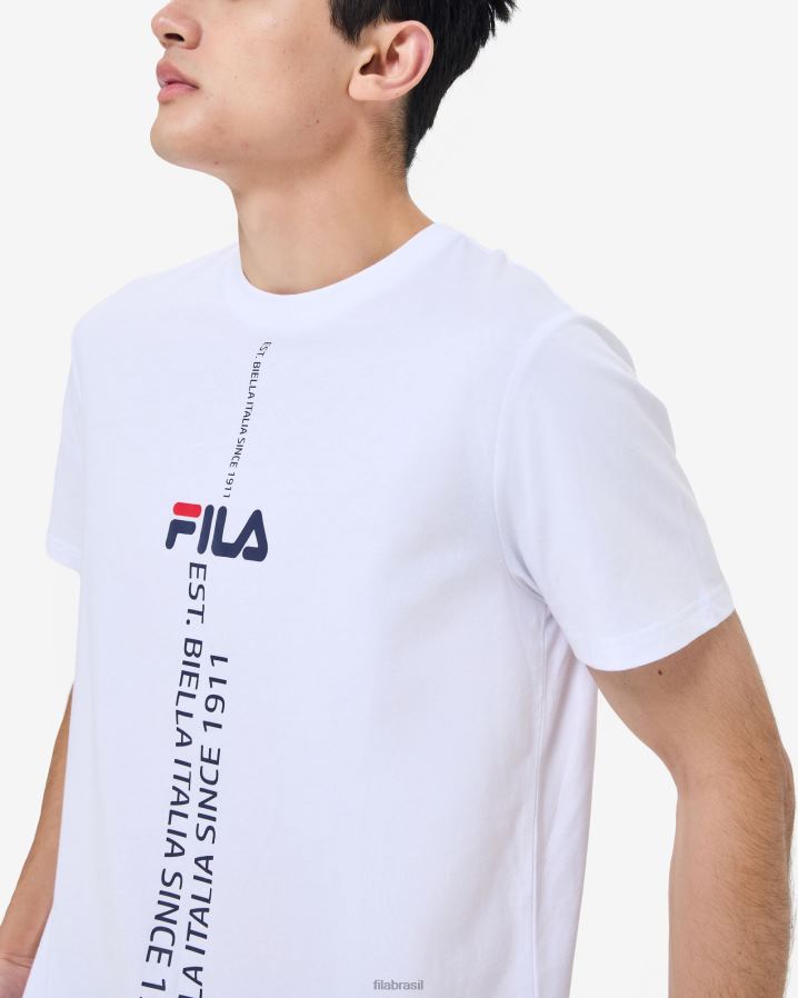branco FILA camiseta fila gunnar branca HXJFD2575
