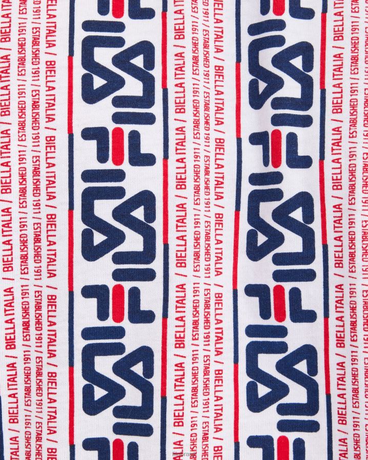 branco FILA camiseta fila harrison masculina branca HXJFD2380