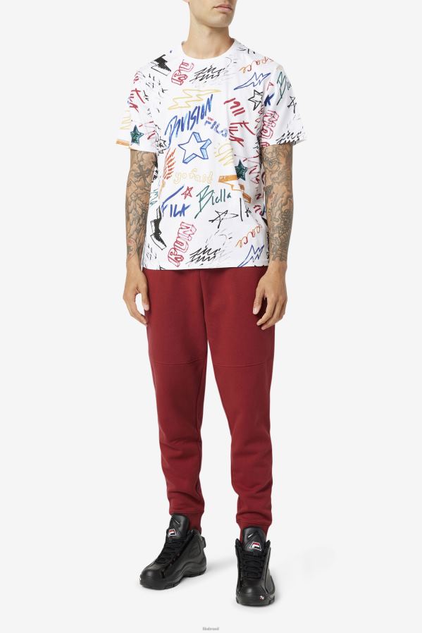 branco FILA camiseta fila hiransh branca HXJFD309