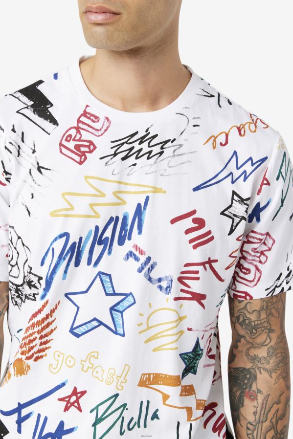 branco FILA camiseta fila hiransh branca HXJFD309