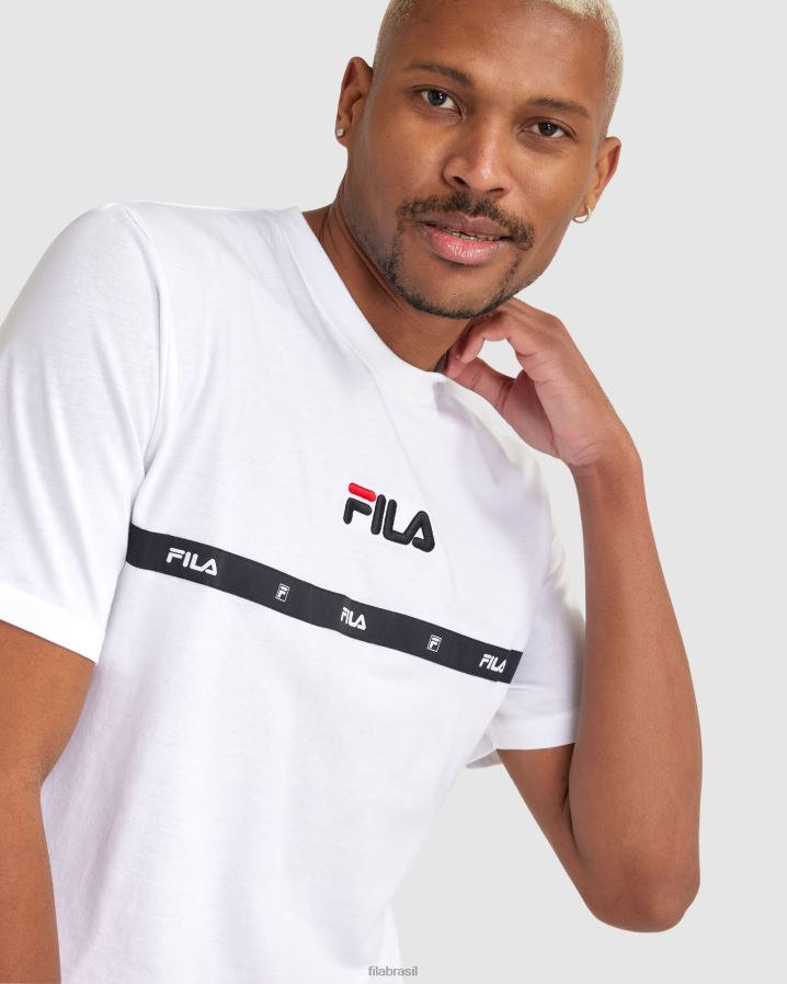 branco FILA camiseta fila masculina branca HXJFD2319