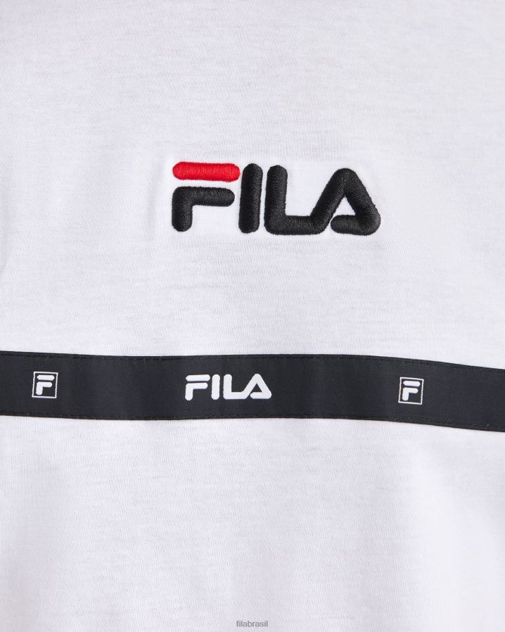 branco FILA camiseta fila masculina branca HXJFD2319