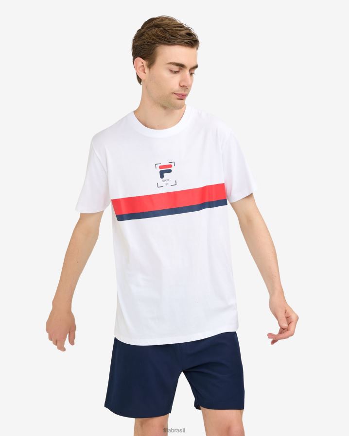 branco FILA camiseta fila roger branca HXJFD2528