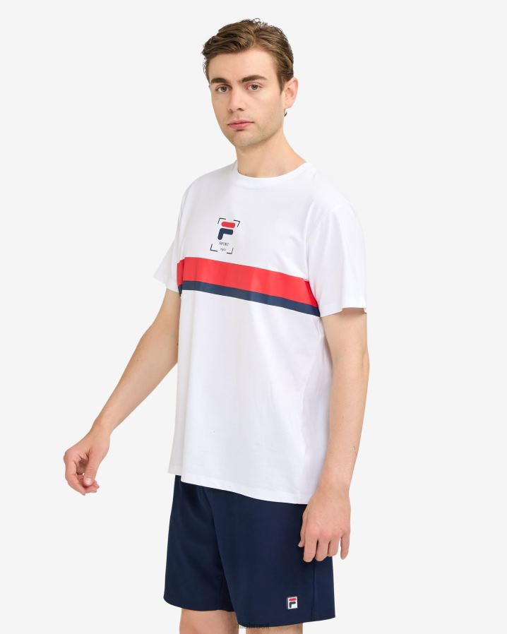 branco FILA camiseta fila roger branca HXJFD2528