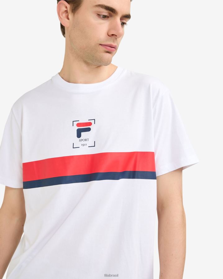 branco FILA camiseta fila roger branca HXJFD2528