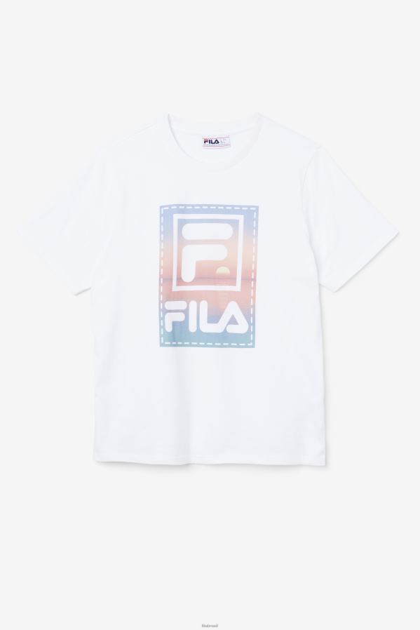 branco FILA camiseta fila spieten branca HXJFD357