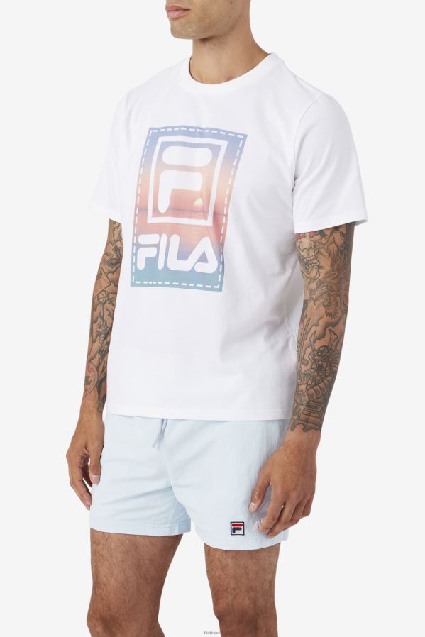 branco FILA camiseta fila spieten branca HXJFD357