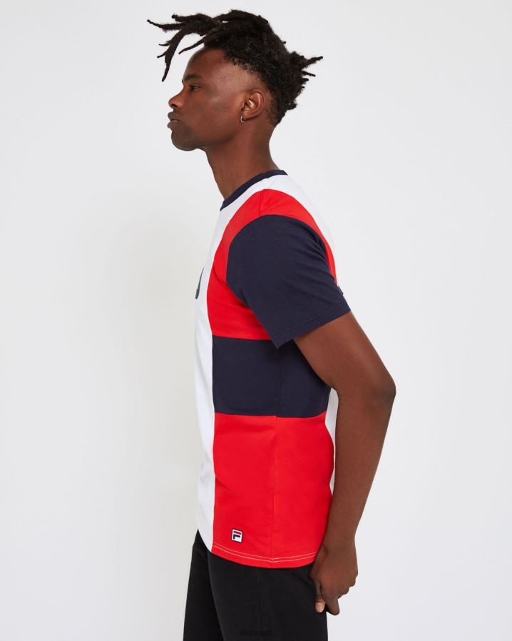 branco FILA camiseta fila unissex Trieste branca HXJFD2545