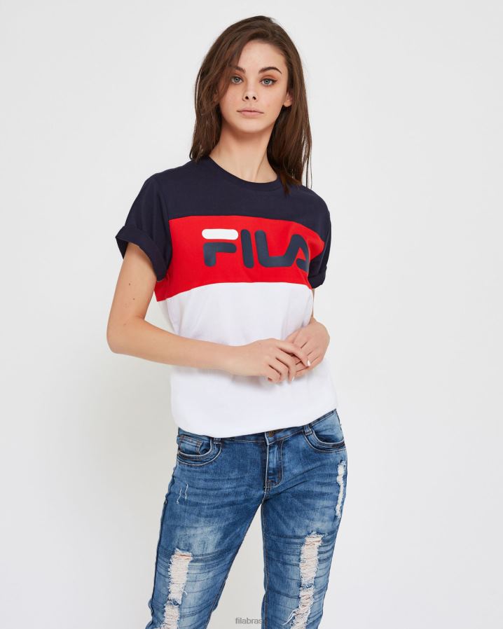 branco FILA camiseta fila unissex genoa branca HXJFD2539