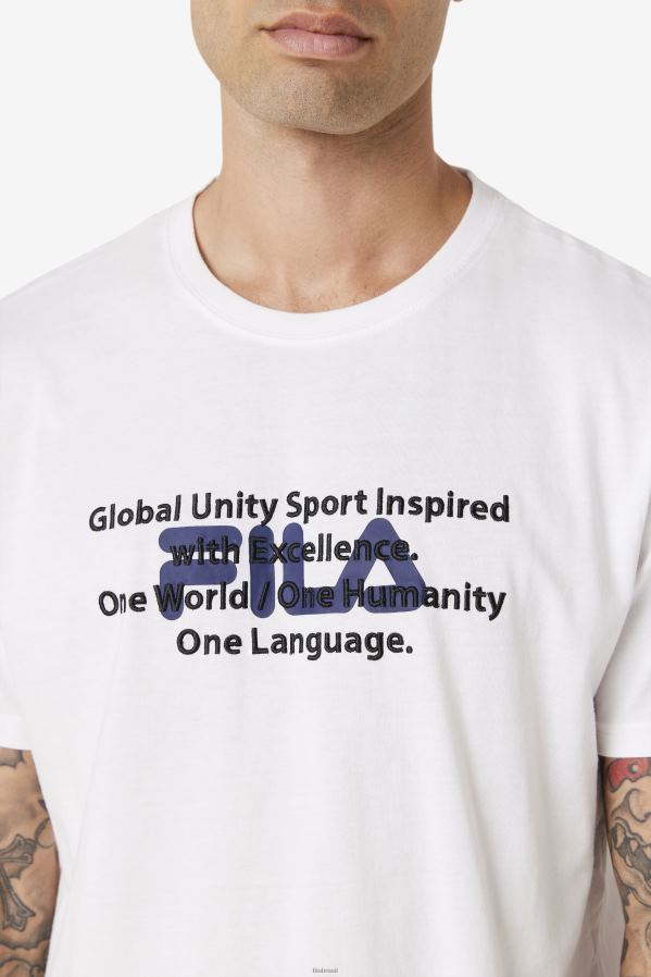 branco FILA camiseta pepacton fila branca HXJFD314