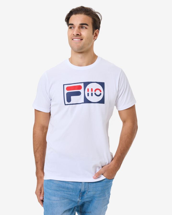 branco FILA camiseta unissex fila branca HXJFD2558