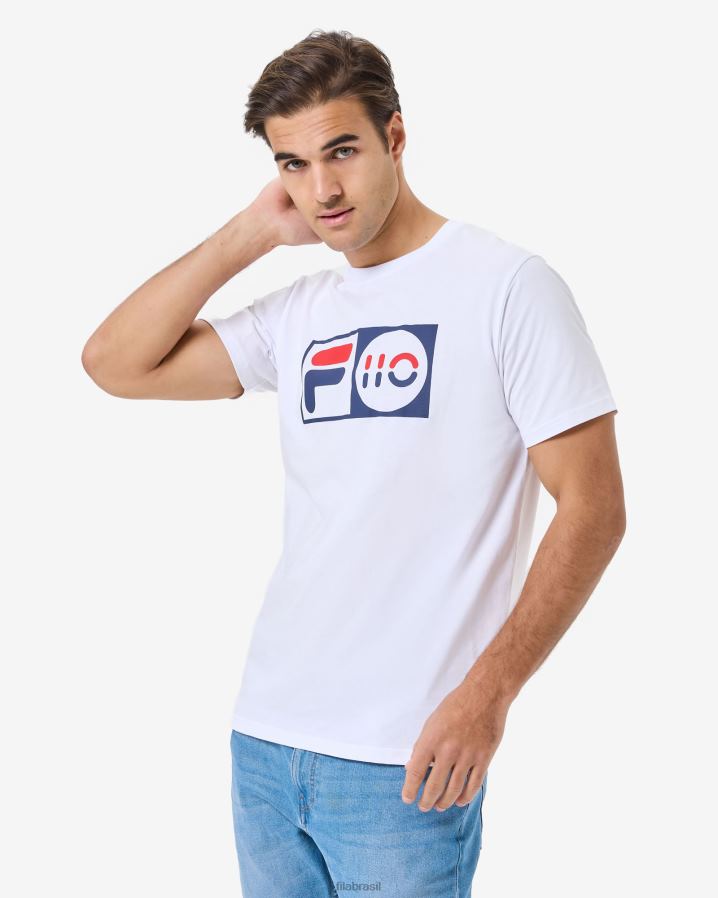 branco FILA camiseta unissex fila branca HXJFD2558