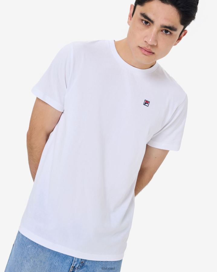 branco FILA fila fila white men's Heritage Badge 2.0 Tee HXJFD2578