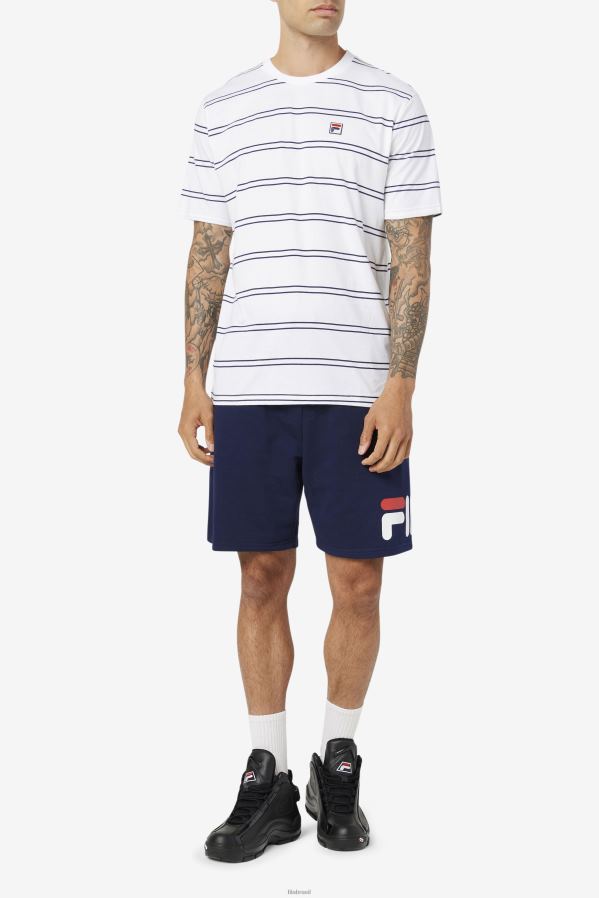 branco/casaco FILA camiseta felix fila branca/peacoat HXJFD368