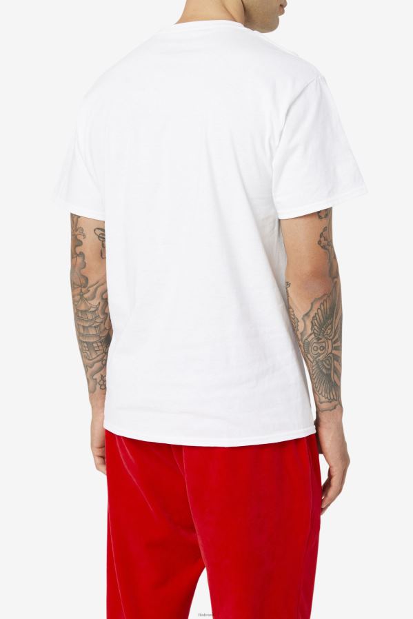 branco/marinho/vermelho FILA camiseta fitness original branca/marinho/vermelha fila HXJFD348