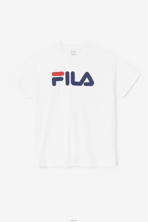 branco/marinho/vermelho FILA camiseta masculina com logo fila branco/marinho/vermelho HXJFD269