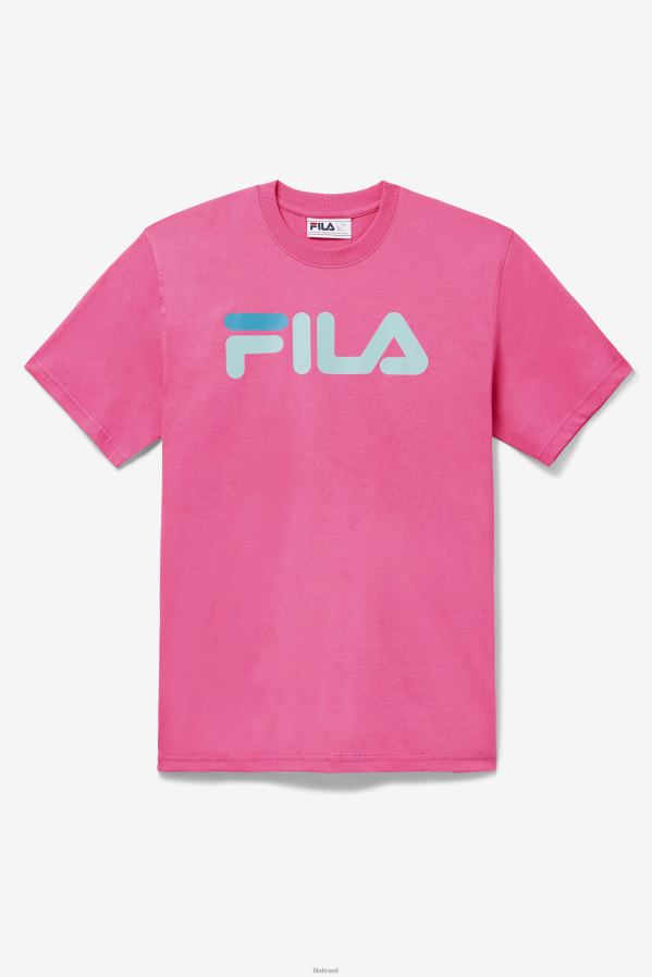 carmim rosa FILA camiseta fila carmine rose masculina HXJFD286