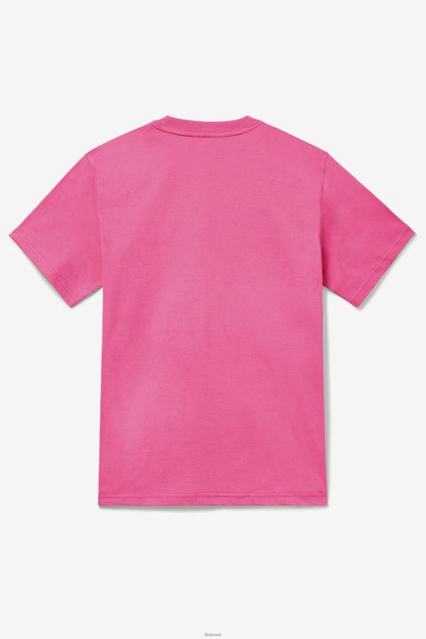 carmim rosa FILA camiseta fila carmine rose masculina HXJFD286