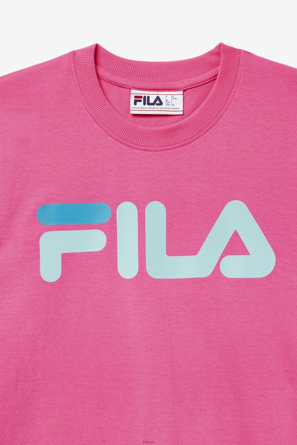 carmim rosa FILA camiseta fila carmine rose masculina HXJFD286