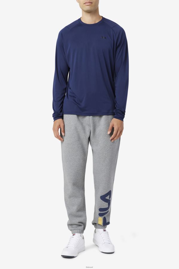 casaco / preto FILA peacoat/preto jazam manga longa fila tripulação HXJFD246