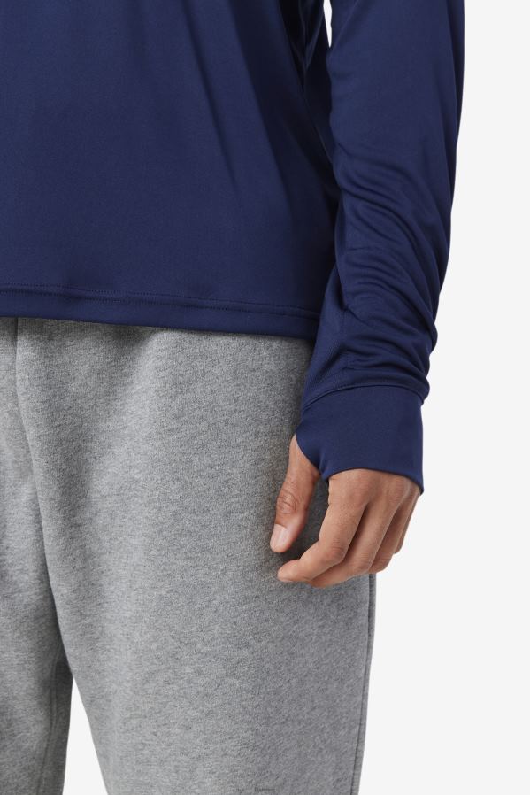 casaco / preto FILA peacoat/preto jazam manga longa fila tripulação HXJFD246