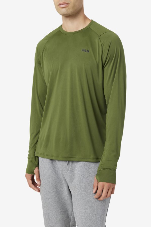 cebolinha/preto FILA jazam manga longa tripulação cebolinha/preto fila HXJFD245