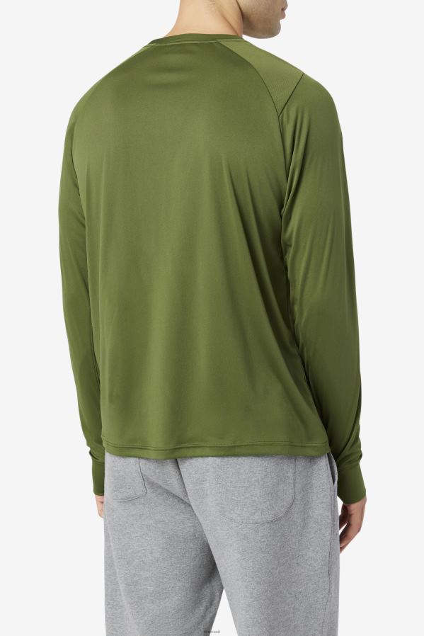 cebolinha/preto FILA jazam manga longa tripulação cebolinha/preto fila HXJFD245