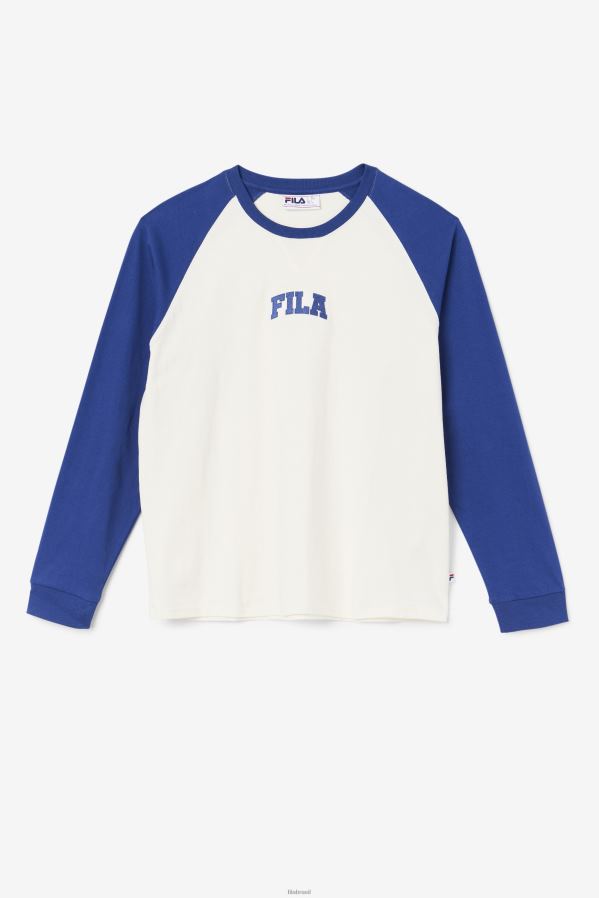 gardênia/azul FILA fila chet raglan tee gardênia/azul HXJFD307