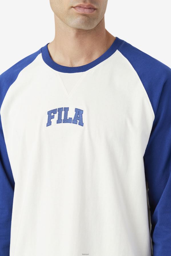 gardênia/azul FILA fila chet raglan tee gardênia/azul HXJFD307