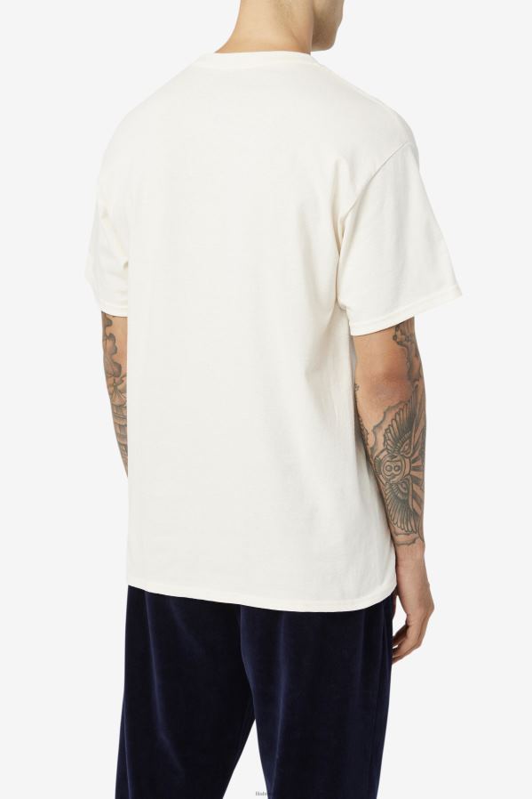 gardênia/marinho/vermelho FILA camiseta fitness original fila gardenia/marinho/vermelho HXJFD352