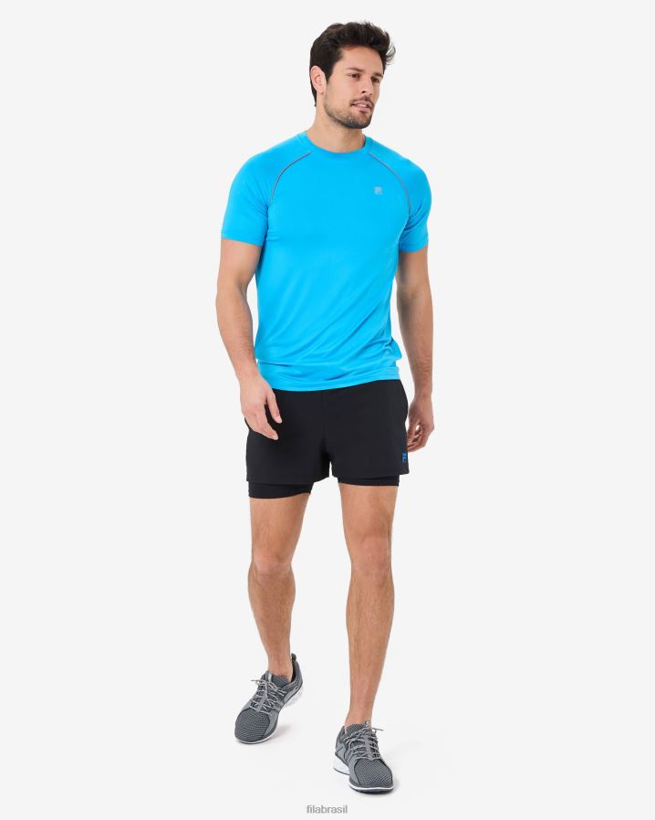 água FILA camiseta masculina roen qdry aqua fila HXJFD2573
