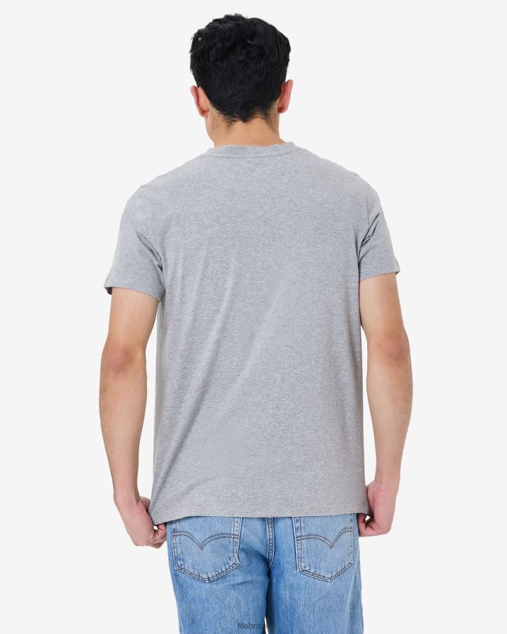 mármore cinza FILA fila fila men's Heritage Badge 2.0 Tee Grey Marle HXJFD2587