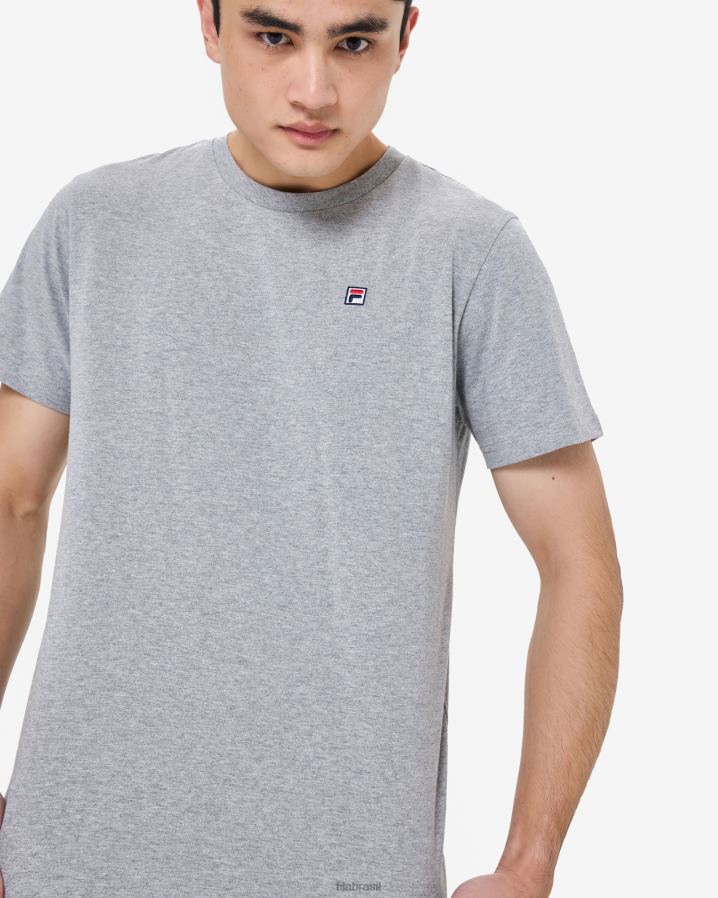 mármore cinza FILA fila fila men's Heritage Badge 2.0 Tee Grey Marle HXJFD2587