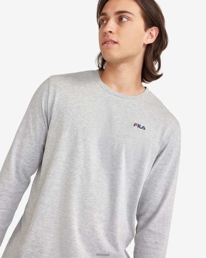 mármore prateado FILA camiseta básica masculina fila silver marle HXJFD2552