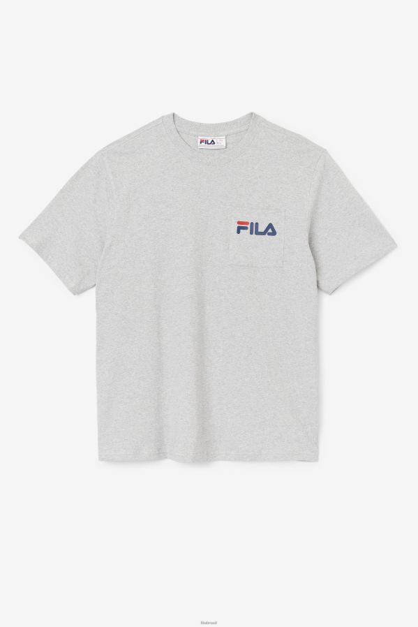 marga cinza claro FILA curtis pocket tee fila cinza claro marl HXJFD398