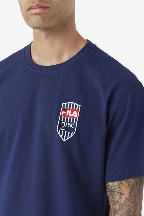 marinha FILA 2pac patch tee fila azul marinho HXJFD215