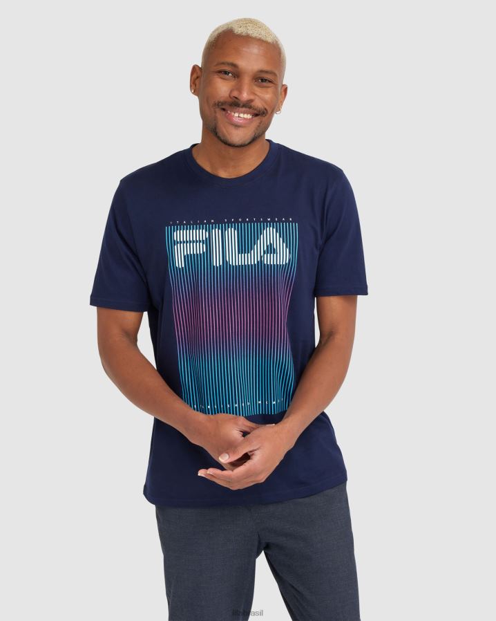marinha FILA camiseta fila cedrick masculina HXJFD2326