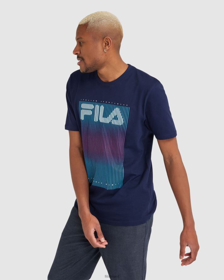 marinha FILA camiseta fila cedrick masculina HXJFD2326