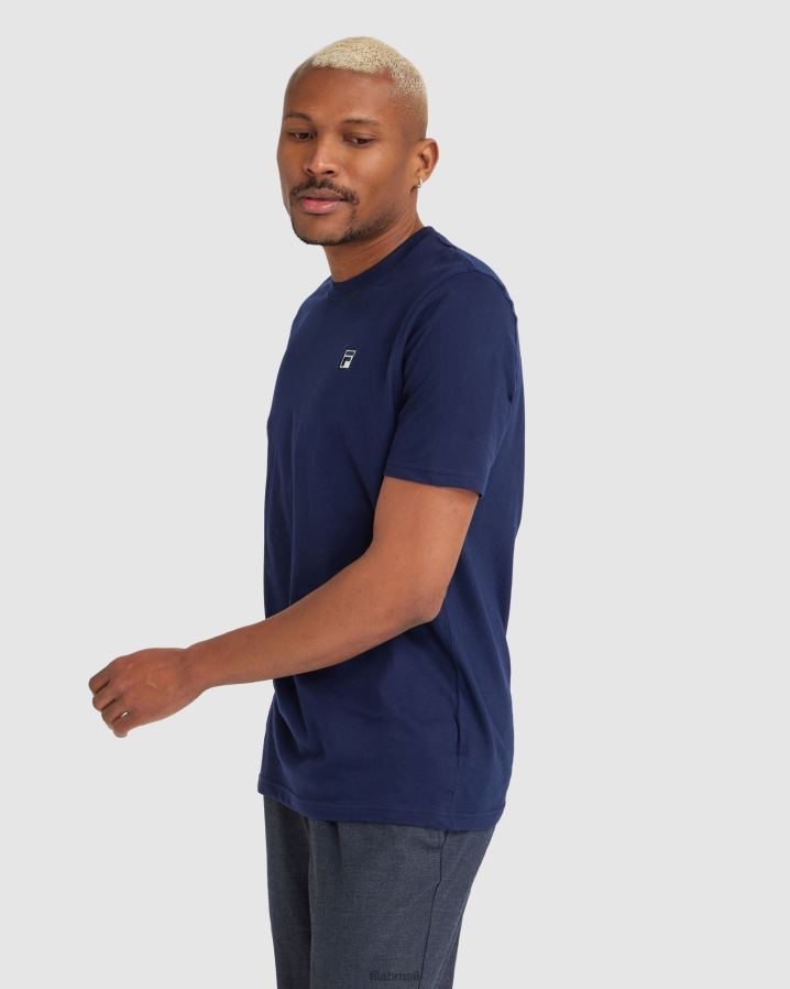 marinha FILA camiseta fila masculina lattie azul marinho HXJFD2323