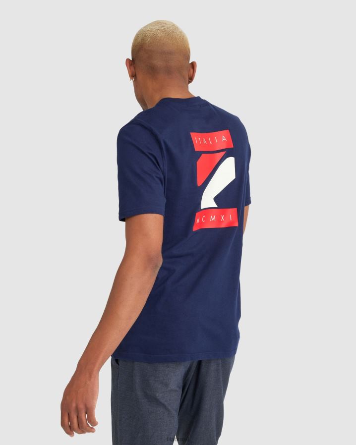 marinha FILA camiseta fila masculina lattie azul marinho HXJFD2323