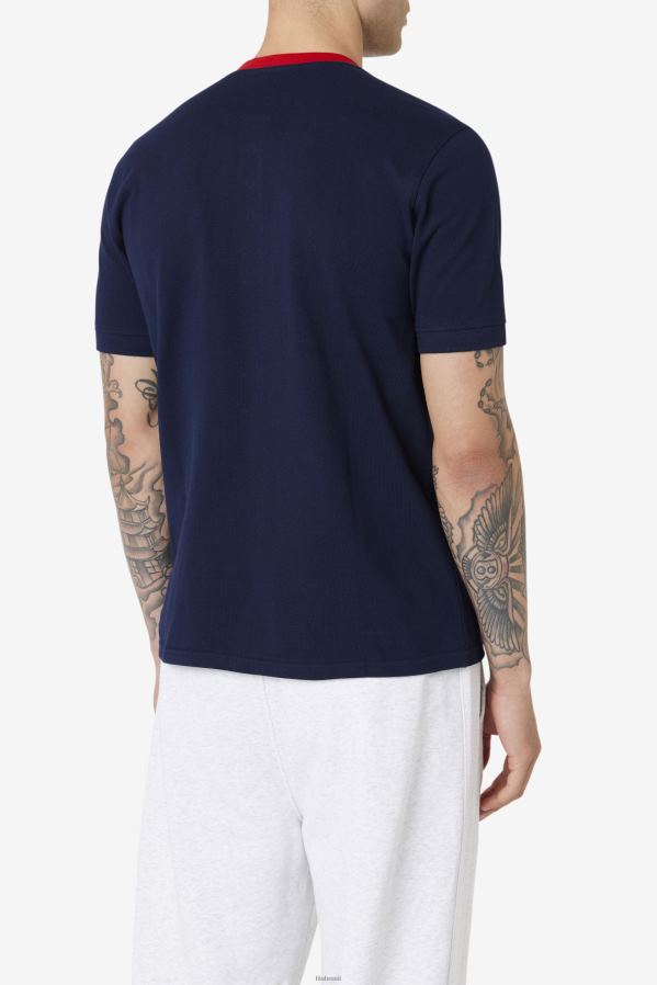 marinho/vermelho FILA fila ralph henley azul marinho/vermelho HXJFD378