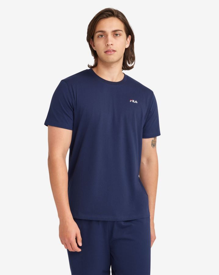 nova marinha FILA camiseta básica masculina fila new navy HXJFD2318